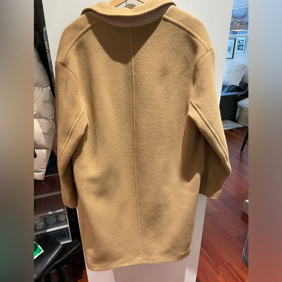Aritzia tan wool slouch coat long double breasted - Picture 7 of 7